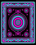 Vibrant Central Medallion Pattern Rug