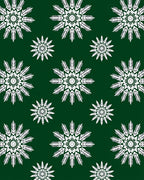 Felted Snowflake Mandala Pattern Decor Rug