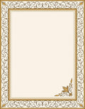 Elegant Golden Scrolls and Flourishes Rug