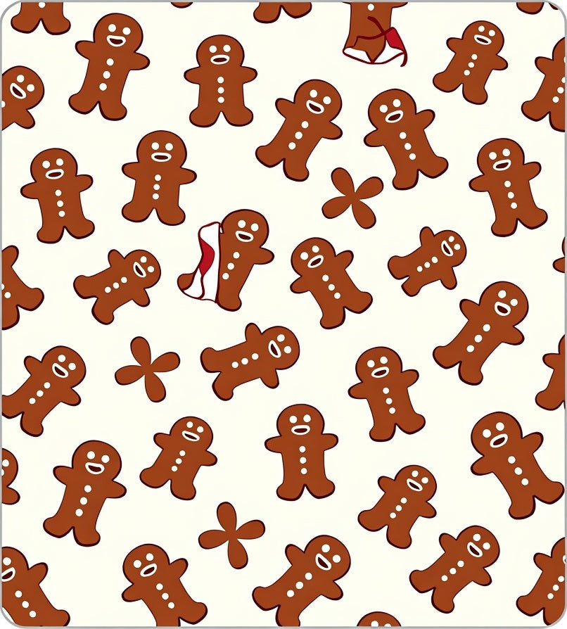 Holiday Gingerbread Man Repeat Rug