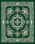 Classic Ivory Floral Patterned Rug