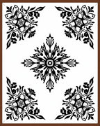 Ornate Floral Mandala Pattern Rug