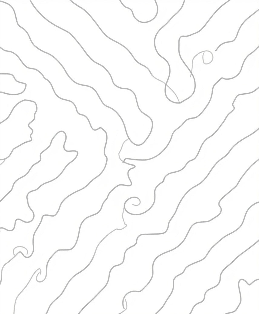 Abstract Organic Swirl Pattern Rug