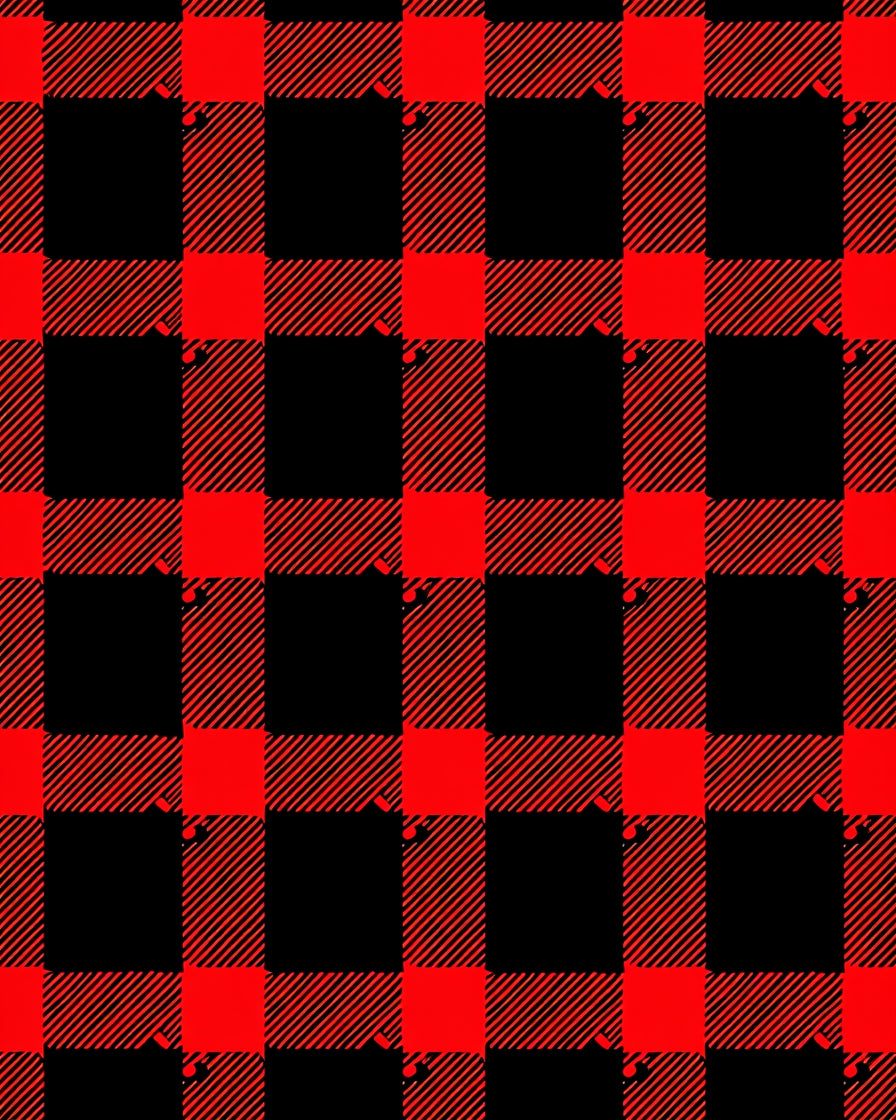 Classic Red Black Buffalo Check Rug