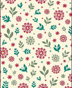 Floral Leafy Patterned Rug