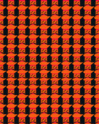 Bold GeometricHoundstoothPattern Rug