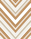 Chevron Dot Patterned Earth Tone Rug