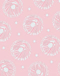 Whimsical Pink Swirl Star Pattern Rug