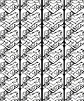 Art Deco Style Geometric Pattern Rug