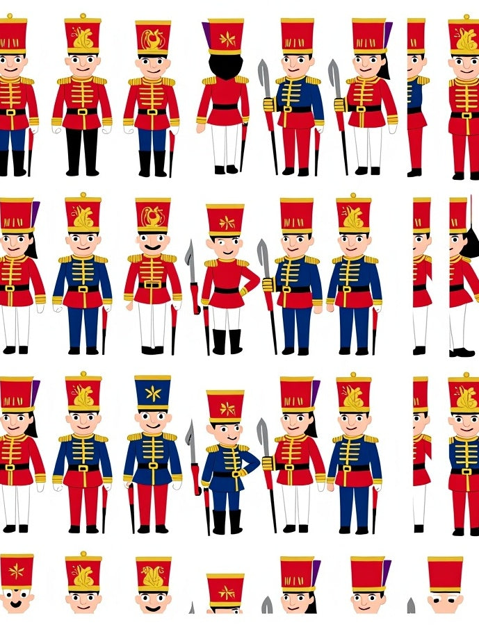 Festive Soldier Pattern Design Rug