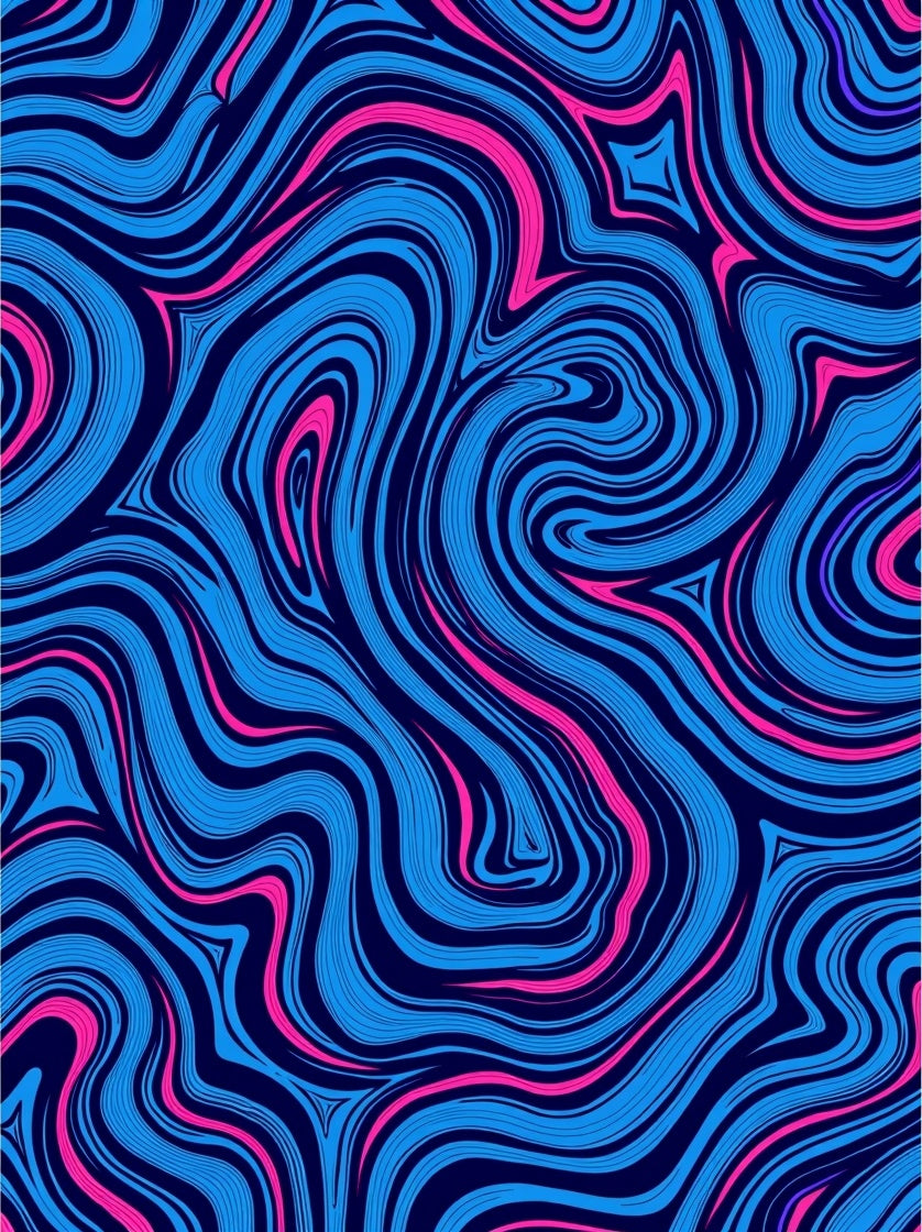 Vivid Swirl Abstraction Rug