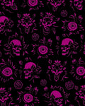 Gothic Skull Floral Style Rug