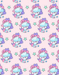 Pastel Unicorn Stars Patterned Rug