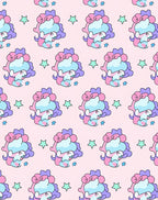 Pastel Unicorn Stars Patterned Rug