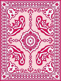 Ornate Mandala Figural Pattern Rug