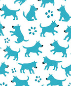 Playful Dogs Pattern Design Rug