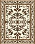 Classic Damask Floral Medallion Rug