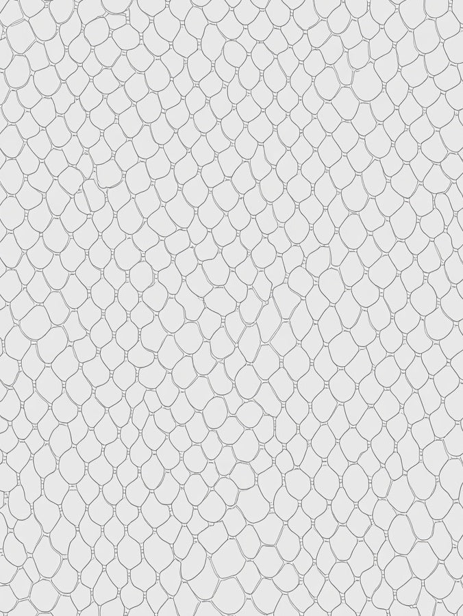 Organic Chain Link Textured Pattern Rug