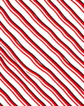 Red Black Wavy Stripe Design Rug