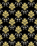 Gold Floral Classic Scroll Pattern Rug