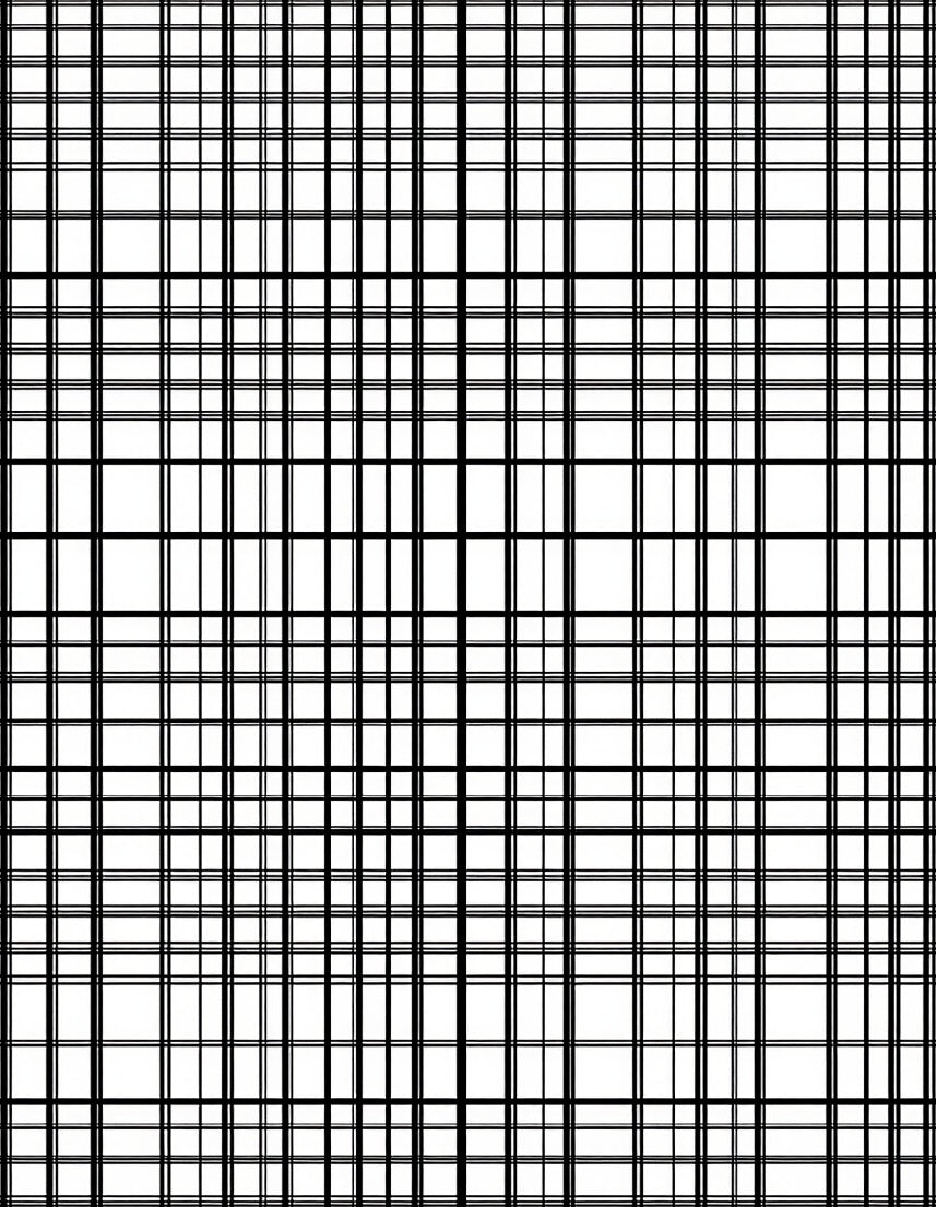 Classic Black White Grid Pattern Rug