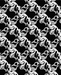 Abstract Black White Op Art Pattern Rug