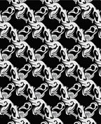 Abstract Black White Op Art Pattern Rug