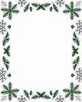 Winter Woodland Snowflake Pine Pattern Rug
