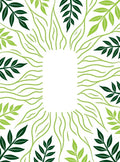 Greenery Vine Leaf Pattern Rug