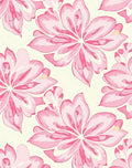 Large Pink Petal Floral Pattern Rug