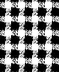 Bold Black 2 Tone Texture Rug
