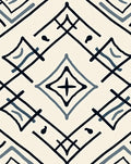 Geometric Abstract Diamond Pattern Rug