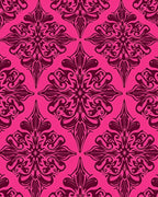Ornate Damask Swirls Pattern Rug