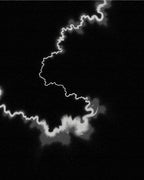 Dramatic Lightning Abstract Contemporary Rug