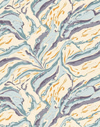 Abstract Swirling Organic Pattern Rug