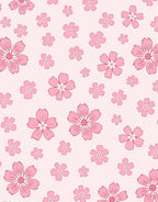 Pink Floral Garden Pattern Rug