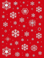 White Snowflake Festive Pattern Rug