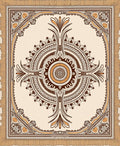 Rich Earthy Tones Intricate Floral Medallion Rug