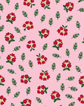 Pink Red Floral Botanical Scatter Rug