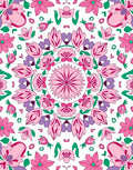 Floral Mandala Pattern with Delicate Petals Rug