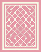Ornate Geometric Lattice Pattern Rug