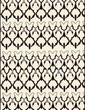 Striking Damask Patterned Overlay Rug