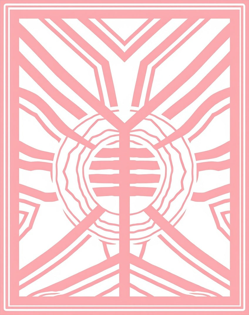 Modern Geometric Sunburst Design Rug