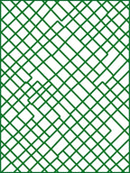 Green Intersecting Line Pattern Design Rug