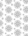 Intricate Snowflakes Pattern Design Rug
