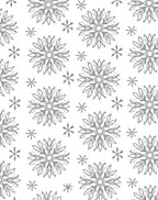 Intricate Snowflakes Pattern Design Rug