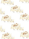 Cream and Brown Abstract Doodles Rug