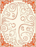 Ornate Flourish Scrollwork Rug