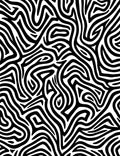 Bold Abstract Zebra Stripe Pattern Rug