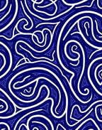 Abstract Swirl Pattern With Triangles Rug